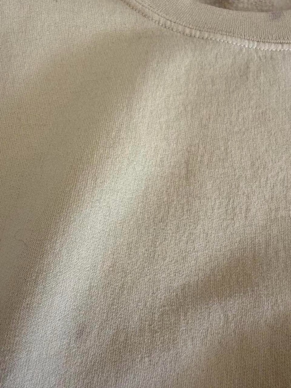 Brandy Melville Light Yellow Washed Crewneck Pullover Sweatshirt Small - Picture 5 of 8